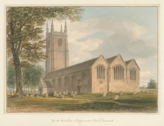 Cornwall - Kilkhampton Church, 1827