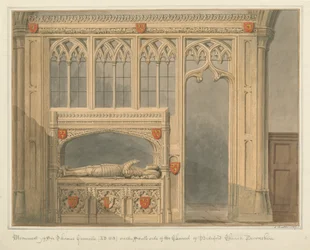 Devonshire - Bideford Church - Monument of Sir Thomas Grenville