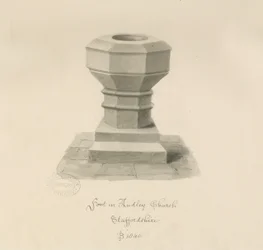 Font at Audley Church
