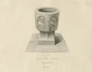 Font in Ilam Church