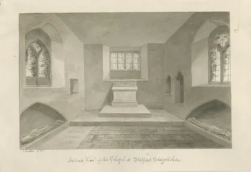 Interior of Statfold Chapel