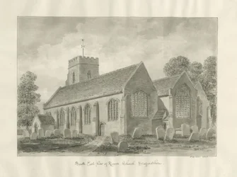 Kinver Church: Sepia Drawing