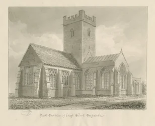 Leigh Church: Sepia Drawing