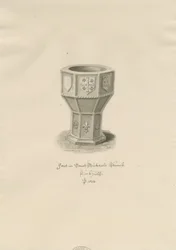 Lichfield - Font in St. Michael