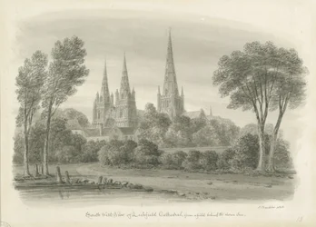 Lichfield Cathedral - South West View
