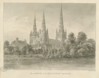 Lichfield Cathedral - South West View