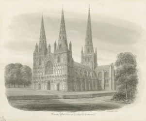Lichfield Cathedral - South West View