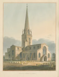 Oxfordshire - Bampton Church, 1802