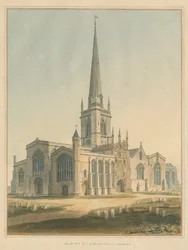 Oxfordshire - Burford Church, 1802