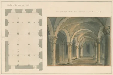Oxfordshire - Oxford - Crypt of St. Peter in the East Church, 1803
