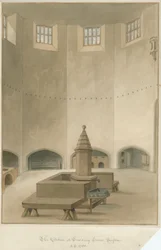 Sussex - Cowdray House - Interior of Kitchen, 1830