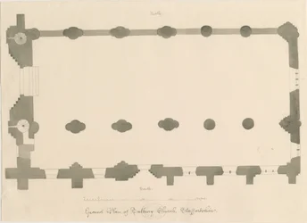 Tutbury Priory Church - Plan