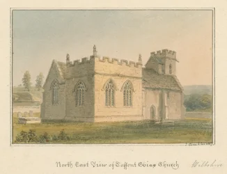 Wiltshire - Teffont Evias Church, 1817
