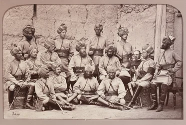 British and Native officers, 3rd Regiment of Bengal Cavalry
