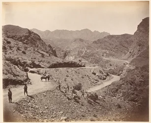 Landi Kotal Pass Showing Road Made by the Queen