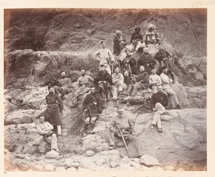 Officers of the 51st Regiment on Sultan Tarra, Showing Different Service Uniforms Worn, 1878