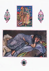 Deserted gipsys song: Hillside Camp, illustration from The Garden of Kama (and other lyrics from India)