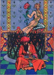 Reverie of Ormuz the Persian, illustration from The Garden of Kama (and other lyrics from India)