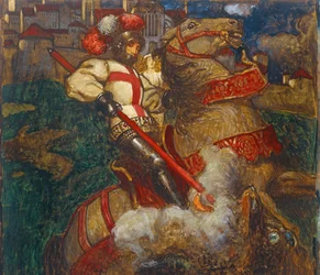 St. George slaying the dragon, 1908