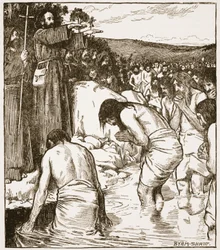 The Baptism at Tara, illustration from 