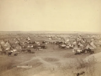 Hostile Indian Camp, 1891