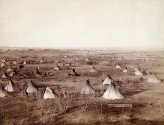Lakota Tribal Village in 1891