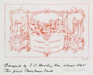 The First Christmas Card, by J.C. Horsley, 1843