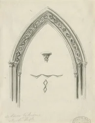 Interior of Lichfield Cathedral - Arch in North Aisle