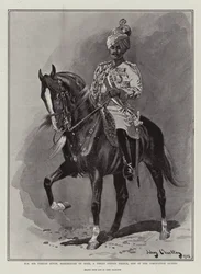 H H Sir Pertab Singh, Maharajah of Idar, a Great Indian Prince, one of the Coronation Guests