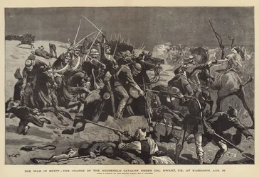 The War in Egypt, the Charge of the Household Cavalry under Colonel Ewart, at Kassassin, 28 August