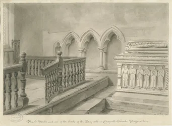 Interior of Draycott in the Moors Church