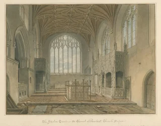 Sussex - Arundel Church - The Fitzalan Tombs, 1825