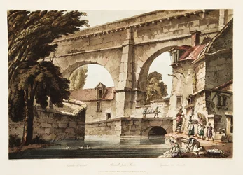 Aqueduct at Arcueil, illustration from Versailles, Paris and Saint Denis