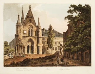 College of Navarre, illustration from Versailles, Paris and Saint Denis, published 1806