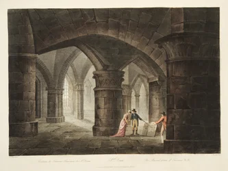 The Burial Place of Turenne, illustration from Versailles, Paris and Saint Denis, published 1809