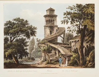 Trianon, The Tower of Marlborough, illustration from Versailles, Paris and Saint Denis