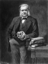 Thomas Henry Huxley (1825-95) etched by Leopold Flameng (1831-1911) 1885