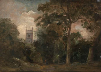 A Church in the Trees, ca. 1800