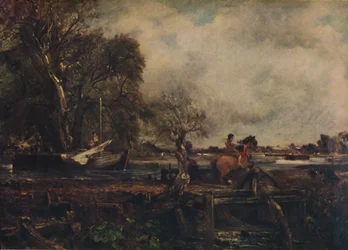 Dedham Lock, or The Leaping Horse, 1825