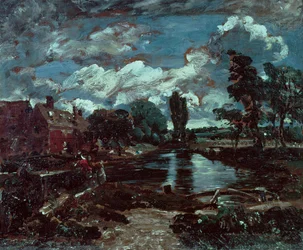 Flatford Mill from a Lock on the Stour, c.1811
