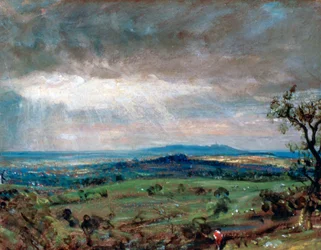 Hampstead Heath with Harrow in the Distance