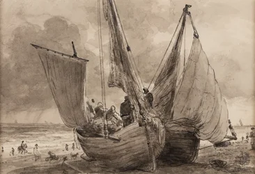Lugger and Hog Boat, Brighton