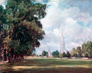 Salisbury Cathedral from Lower Marsh Close