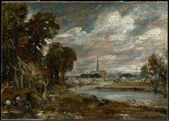 Salisbury Cathedral from the River Nadder
