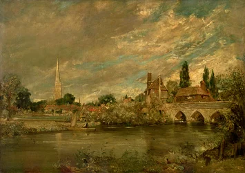 The Bridge of Harnham and Salisbury Cathedral