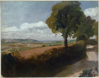 View of Dedham from the Lane Leading from East Bergholt Church to Flatford
