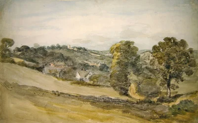 View Towards Langham Church from Near Stratford Road, Dedham