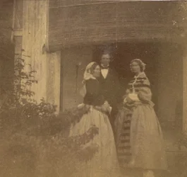 Countess Canning with Guests, Government House, Allahabad
