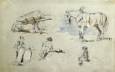 Construction of the London and Birmingham Railway, c.1835-38 (pencil with wash on paper; composite sketch)