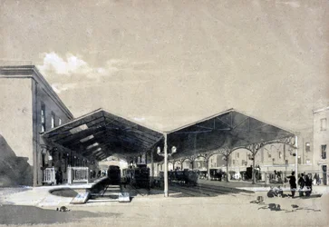 Euston Station interior, May 1837